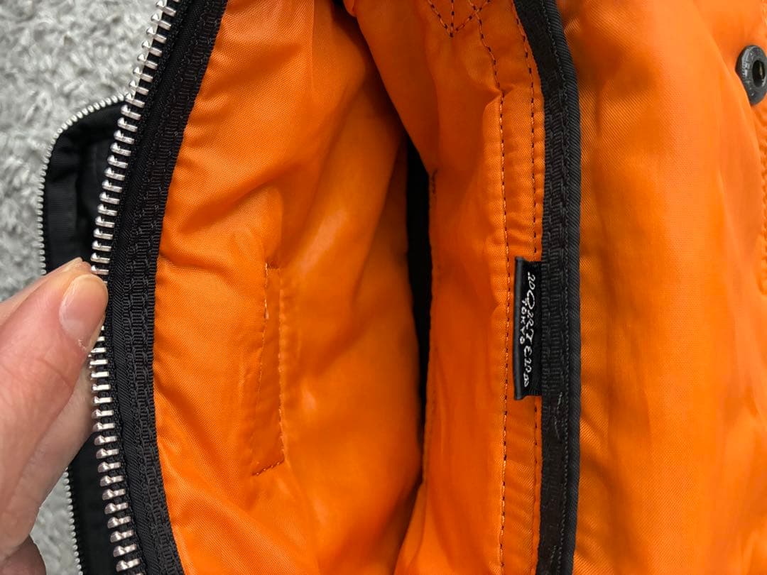 PORTER ブラック ショルダーバッグ サコッシュ