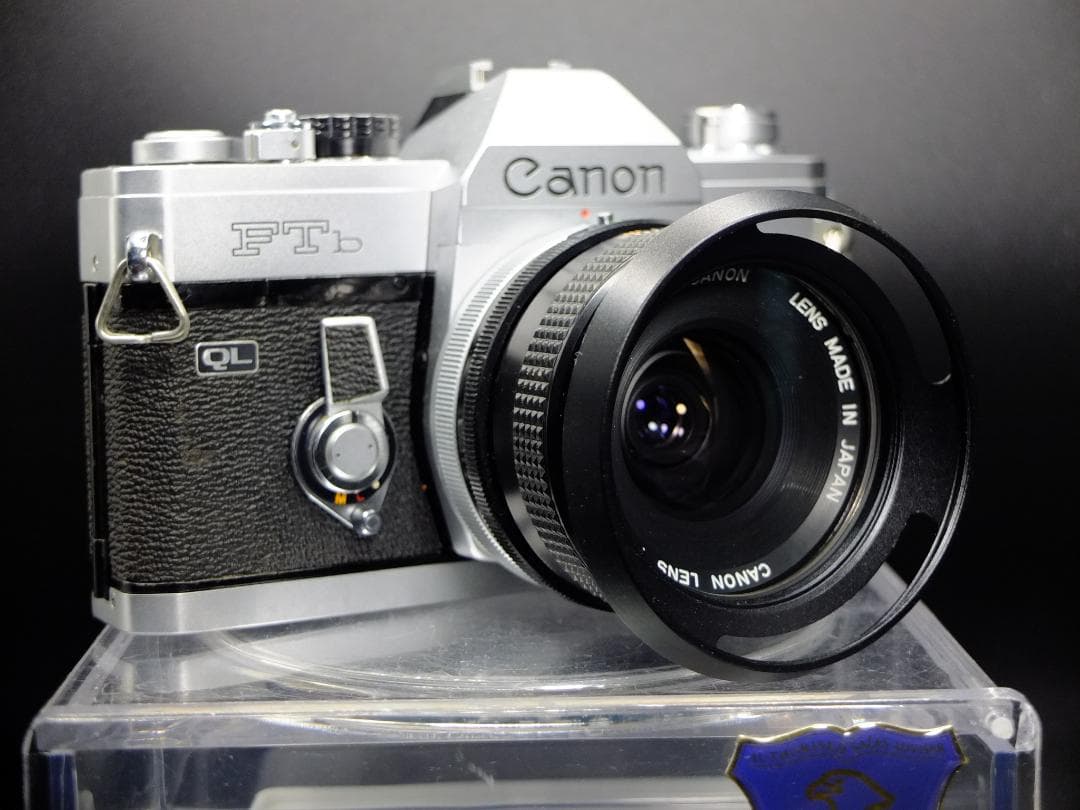 キャノンFTb前期型シルバー／FD28mmf3.5SC付【実写確認済整備品】