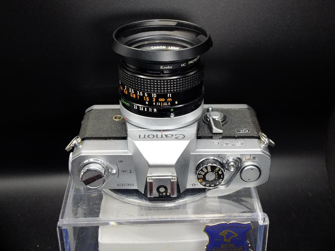 キャノンFTb前期型シルバー／FD28mmf3.5SC付【実写確認済整備品】