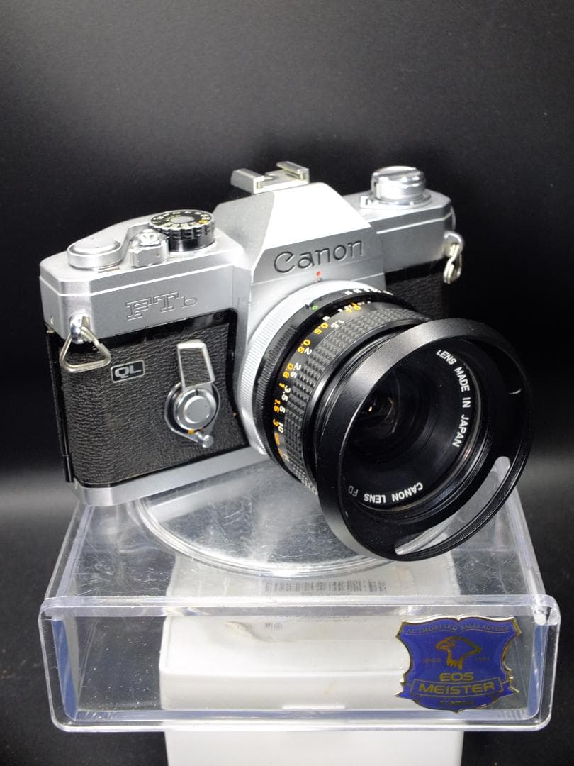 キャノンFTb前期型シルバー／FD28mmf3.5SC付【実写確認済整備品】