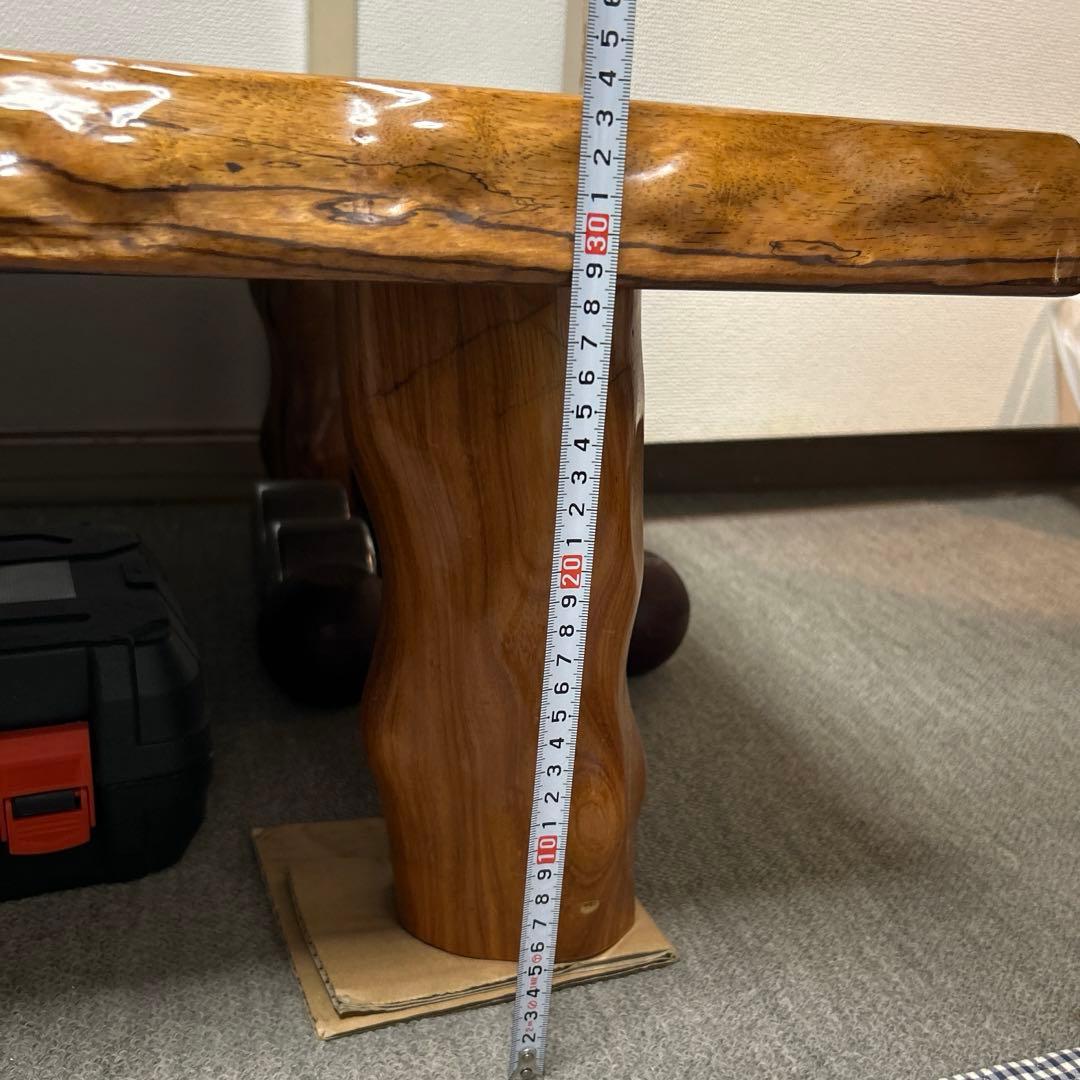 天然木製 長方形座卓 大きめ