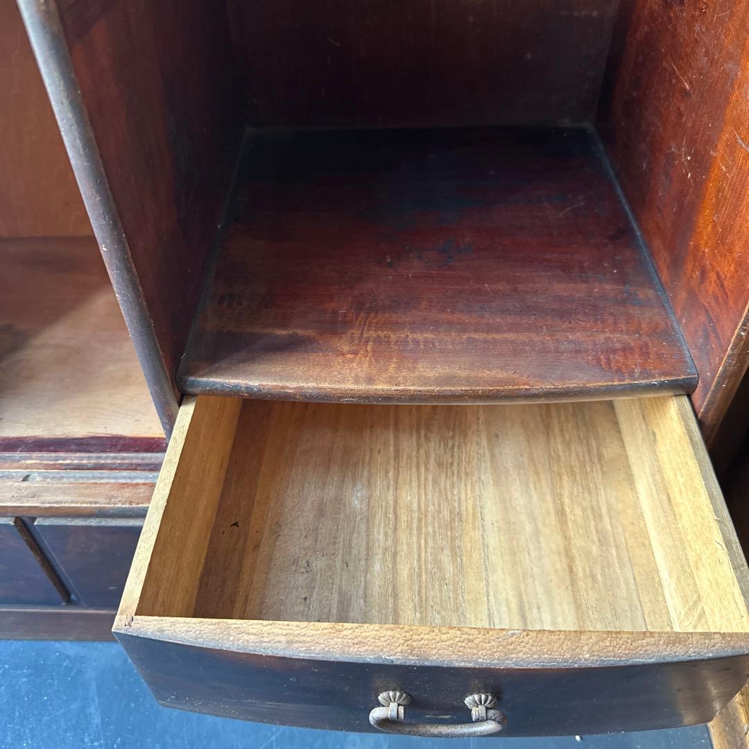 瞬間的お値下げ‼️ヴィンテージ　茶箪笥　アザミの絵が描かれていて素敵❣️