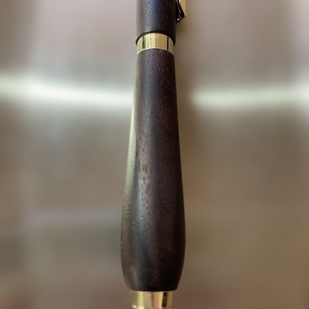 わたなべ木工芸　penman 山桜ボールペン0.8 しま黒檀シャーペン0.7