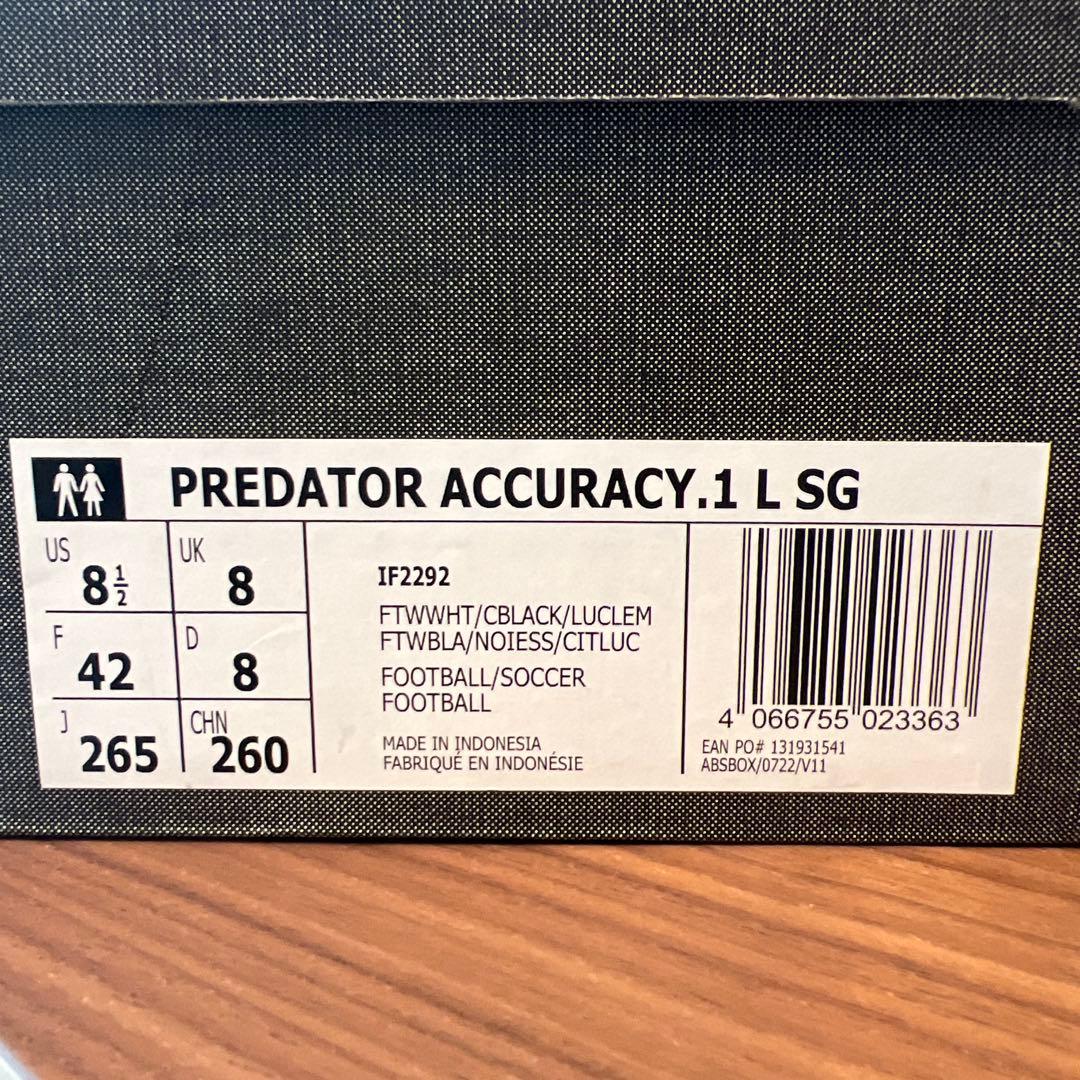 【パンドラさま専用】adidas プレデターアキュラシー.1 L SG 26.5
