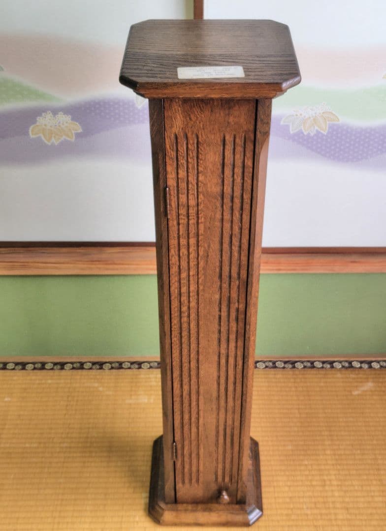 木製　無垢材　CDラック　CD入　CD　５０枚　２枚組・５個　タワー形状　飾り台