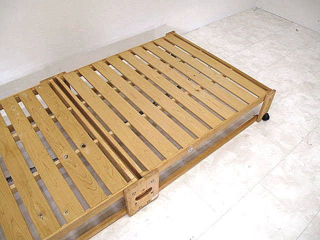 中居木工 折りたたみすのこベッド シングル 日本製 天然木 国産 折畳みベッド