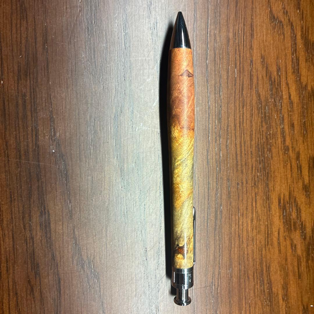 工房楔　シャーペン　花梨紅白