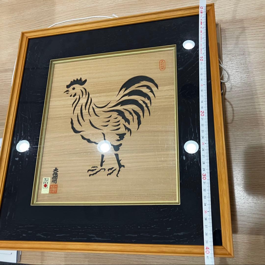 伝統工芸品　木製レリーフアート デザイン 4個