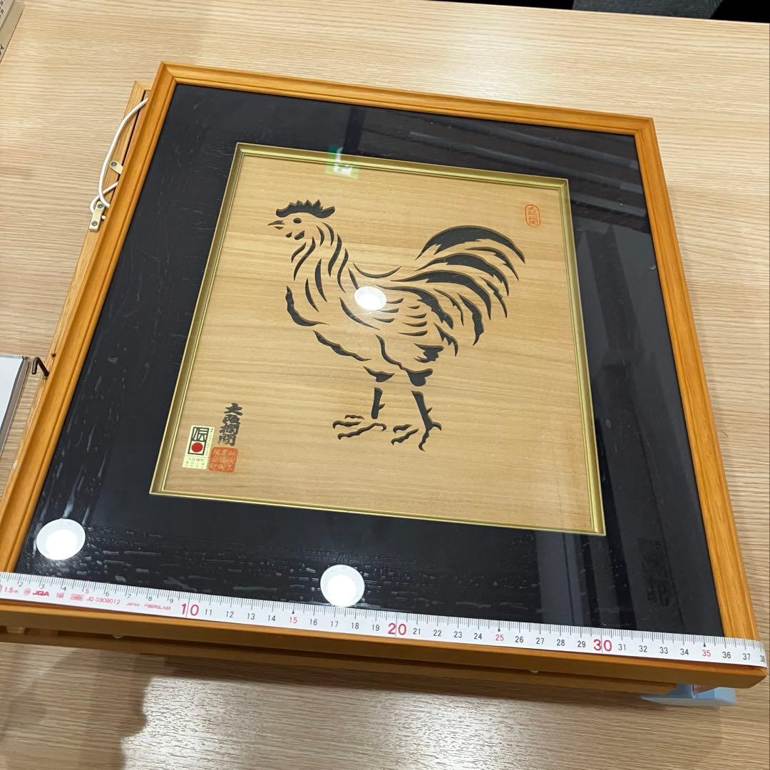 伝統工芸品　木製レリーフアート デザイン 4個