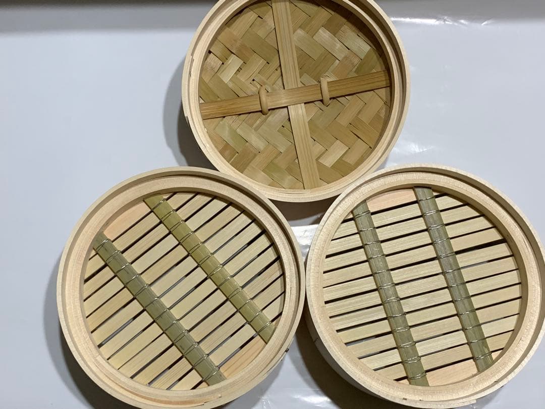 数量限定値下げ・桧製蒸籠２１センチ3段・蒸し板セット