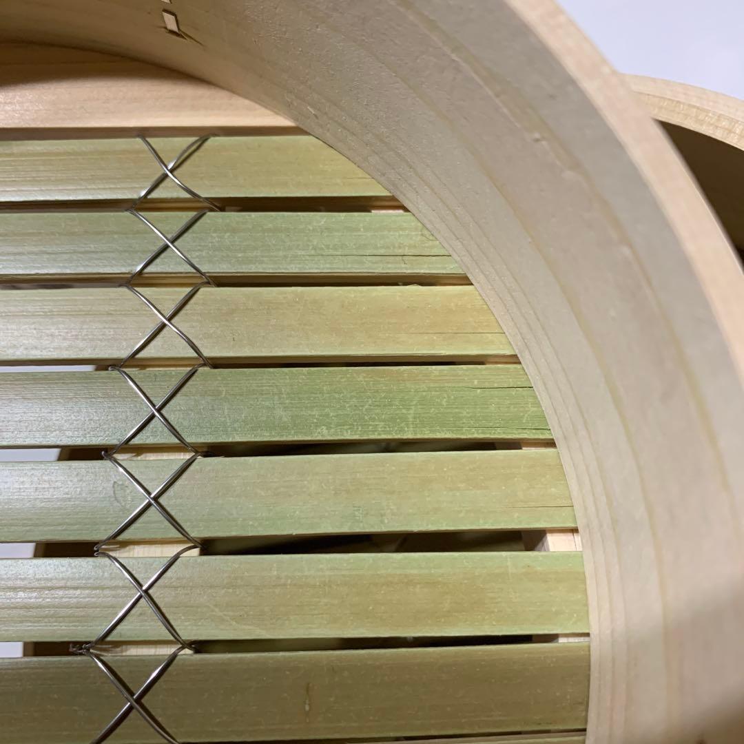 数量限定値下げ・桧製蒸籠２１センチ3段・蒸し板セット