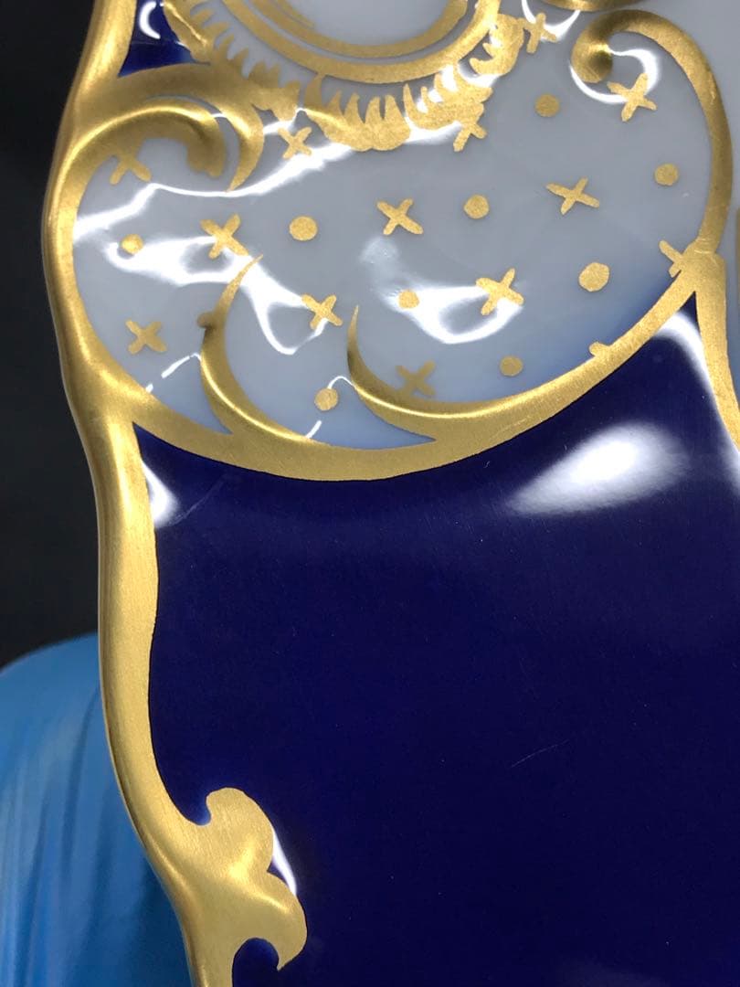 【レア】大倉陶園　受注生産品　瑠璃金彩　サービスプレート　プレート　飾り皿