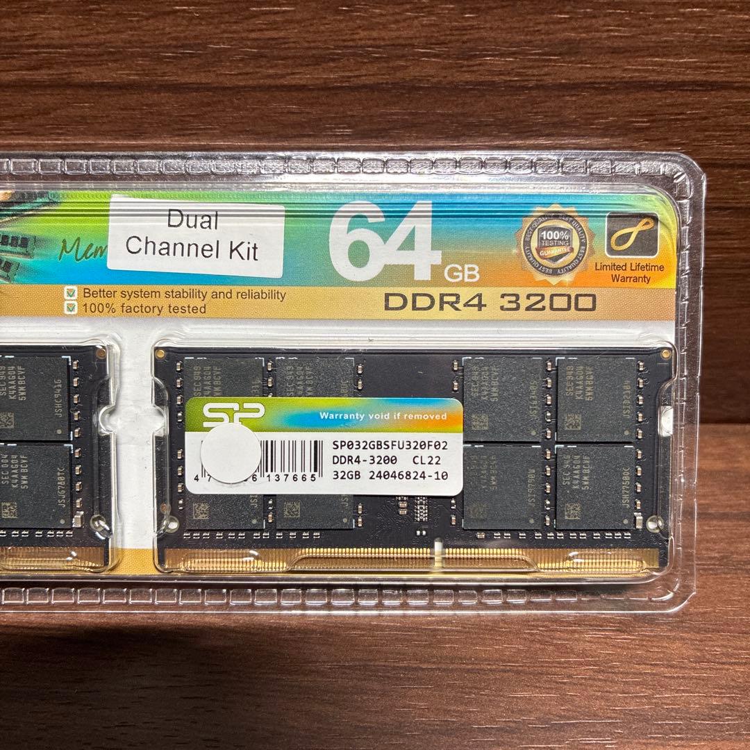 ま*び様 【新品・未開封】64GB DDR4-3200 CL22 32GB×2