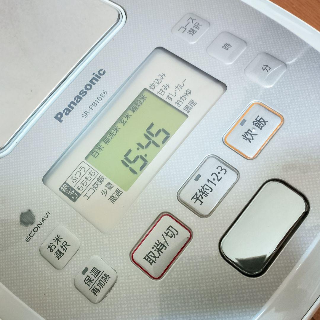 Panasonic　SR-PB10E6　可変圧力おどり炊き IH　5.5合炊き