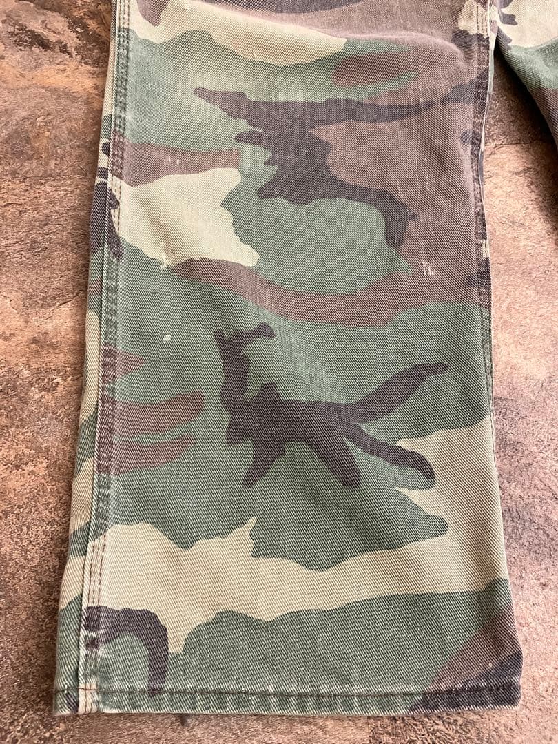 80s LIBERTY ヴィンテージ カモフラ オーバーオール W40程 迷彩