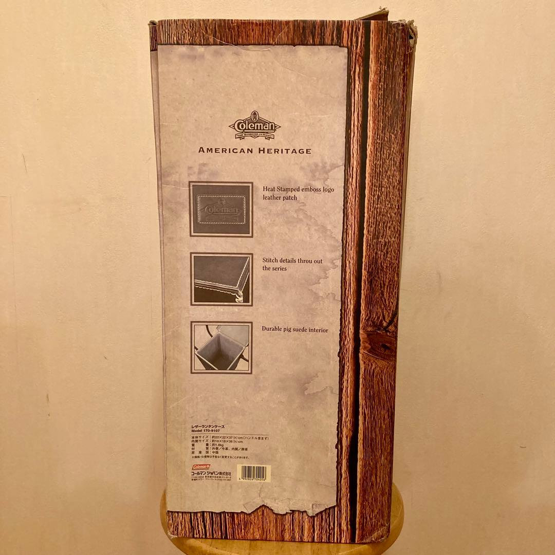 【新品未使用】コールマン アメリカンヘリテイジ レザーランタンケース