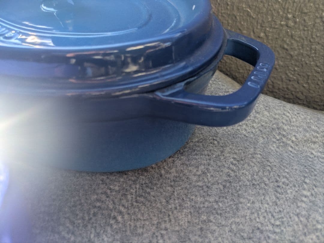 staub 昔のロイヤルブルー　3点セット
