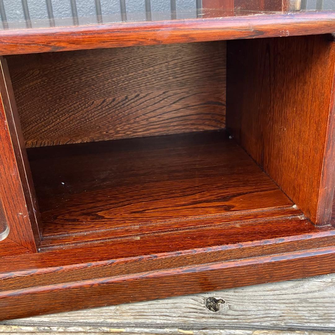 昭和レトロ 和モダン 木製階段箪笥 飾り棚 茶箪笥 サイドボード 古道具 古家具