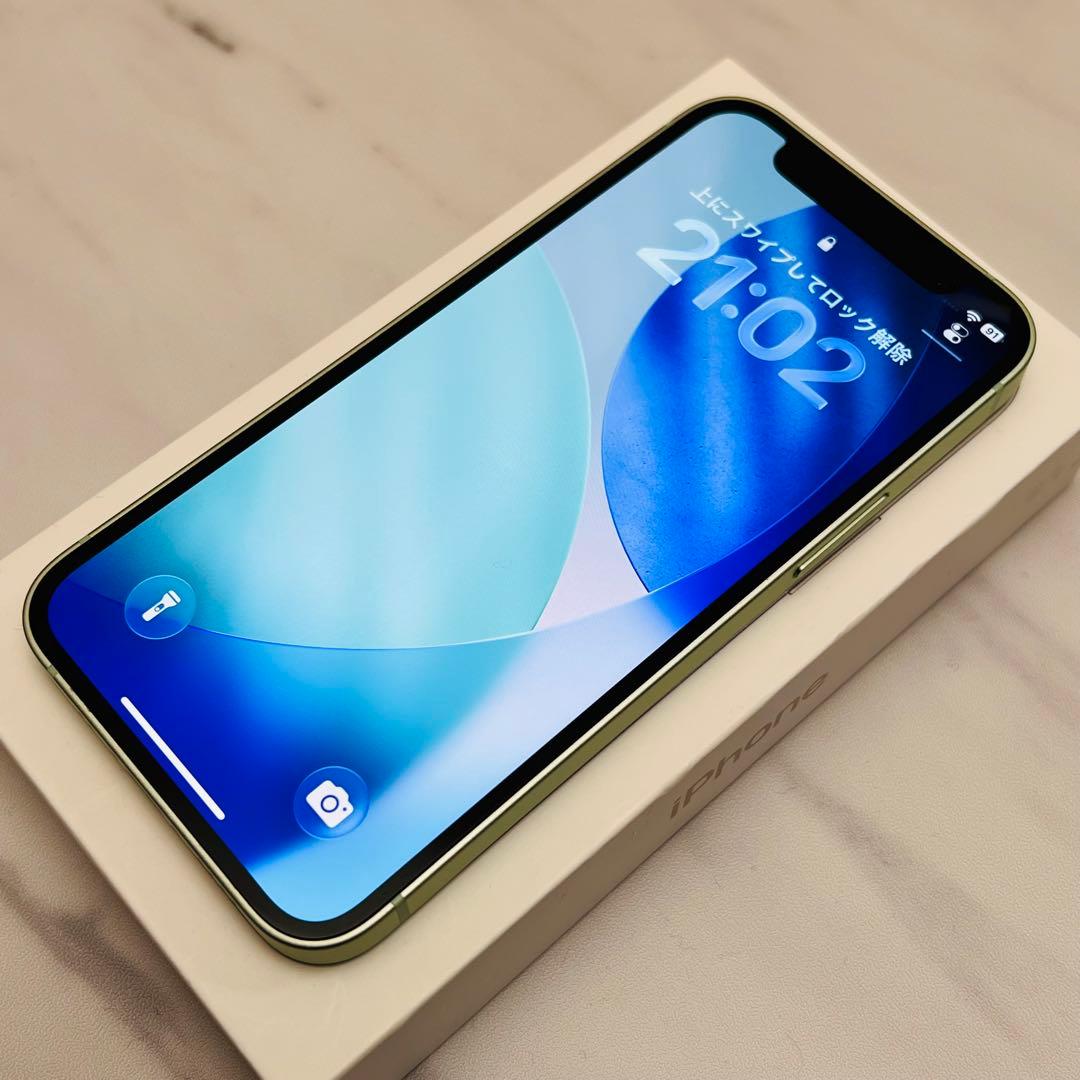 【極美品☆】iPhone12mini 本体 Green 256GB SIMフリー