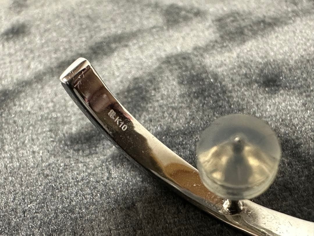 SK HIROTAKA ヒロタカ　ピアス　k10 シルバー