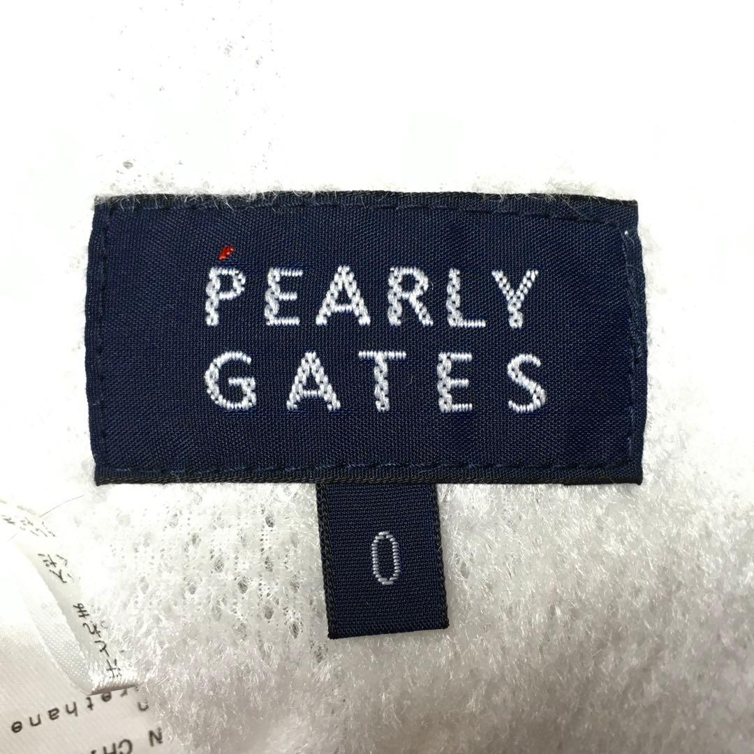 美品　パーリーゲイツ　ストレッチパンツ　０　防寒　白黒　pearly gates