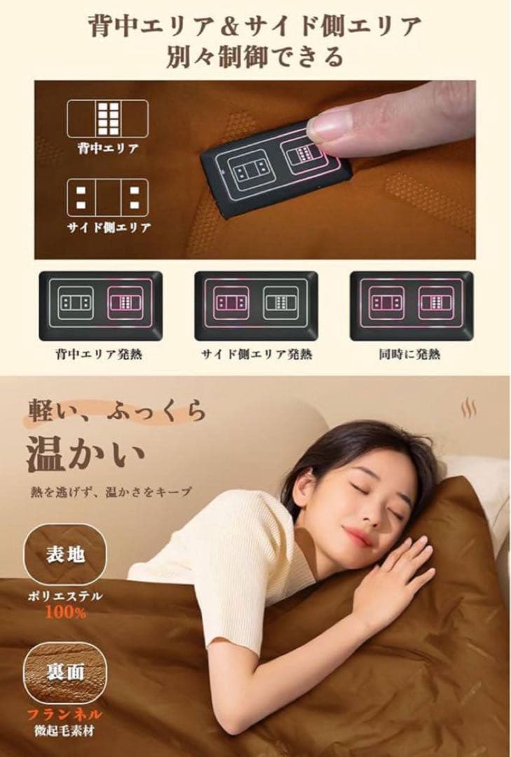 【期間限定10%オフ✨】[Yihai] 電気毛布 ひざ掛け ブランケット USB