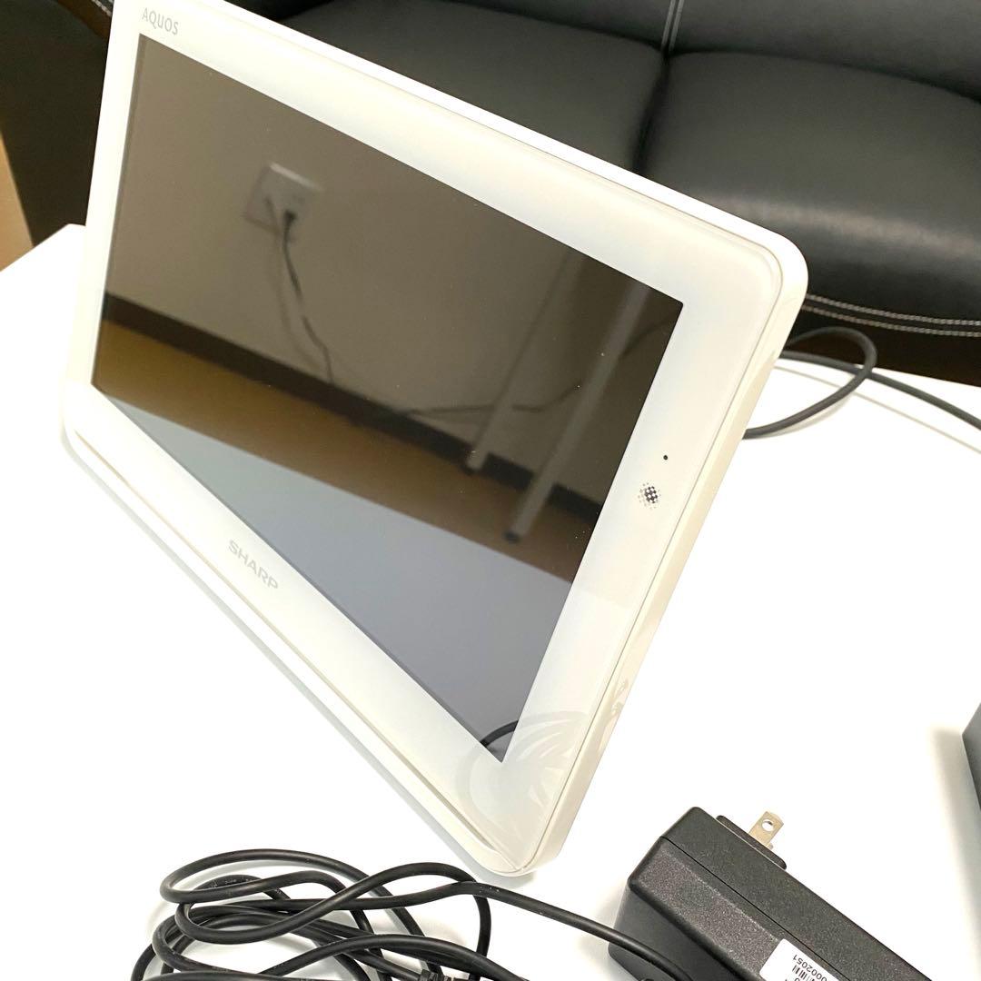 良品　シャープAQUOS ポータブルテレビTV 2T-C12AF防水ホワイト白