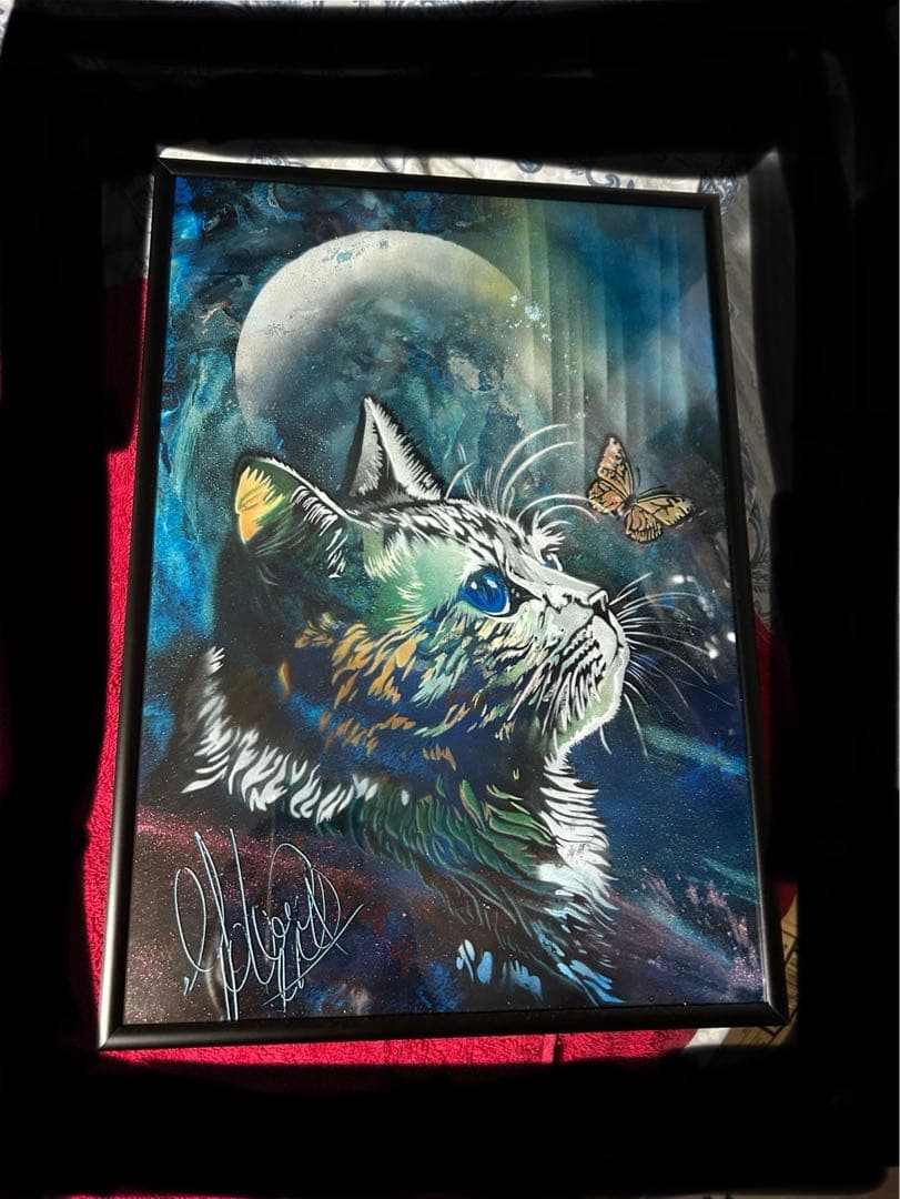 スプレーアートエデン、紙原画ネコ