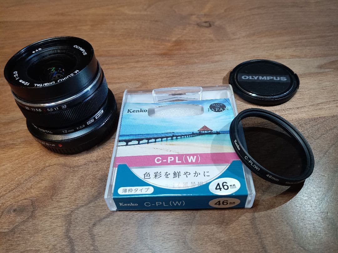 【円偏光フィルター付】 OLYMPUS M.ZUIKO 12mm F2.0 ED