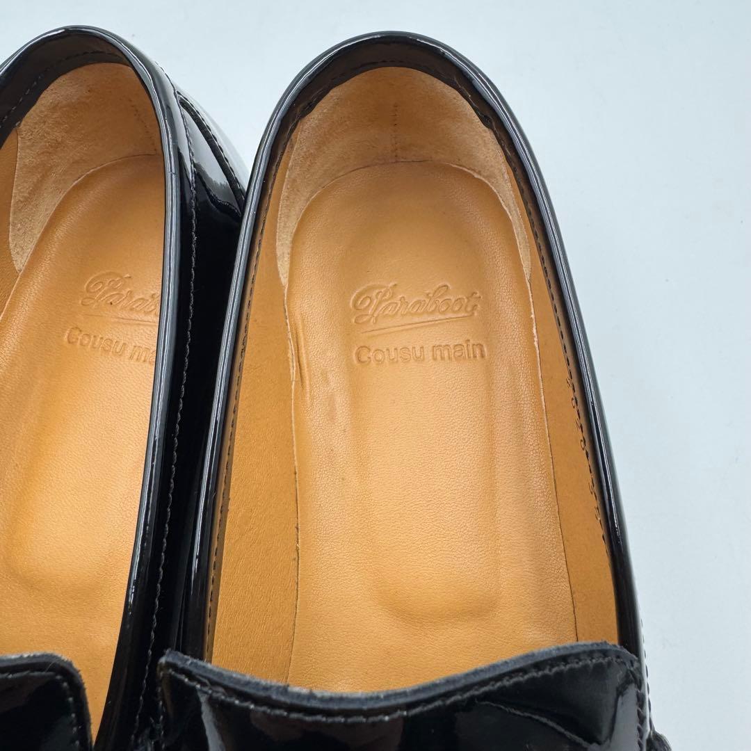 美品✨Paraboot ローファー　ブラック　エナメル　23cm