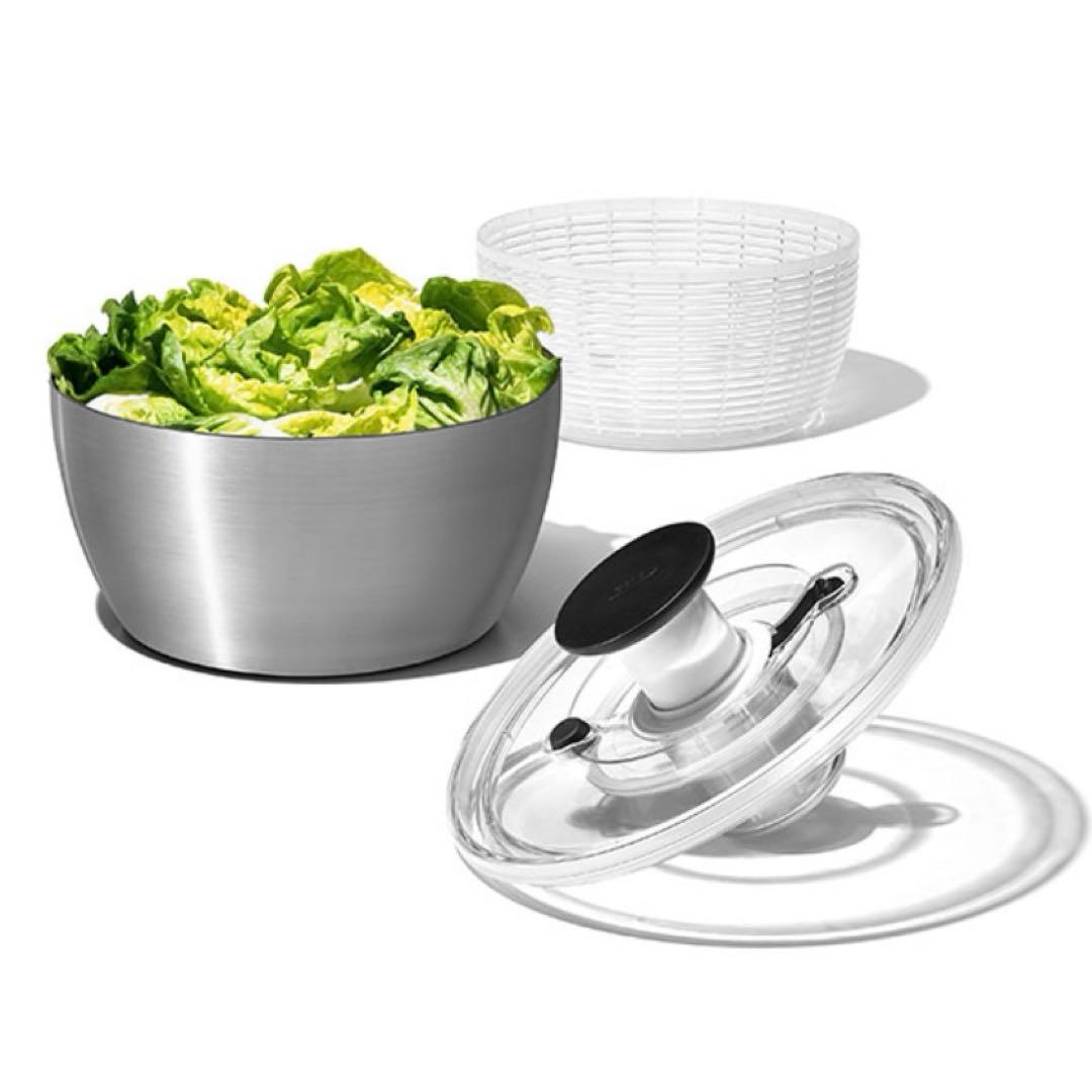 OXO オクソー サラダスピナー ステンレス 野菜水切り器