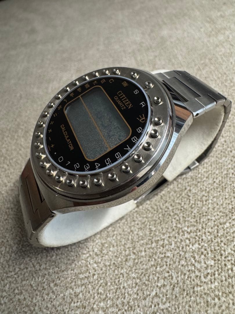 70sデッドストック未使用CITIZEN CALCULATOR デジタル腕時計