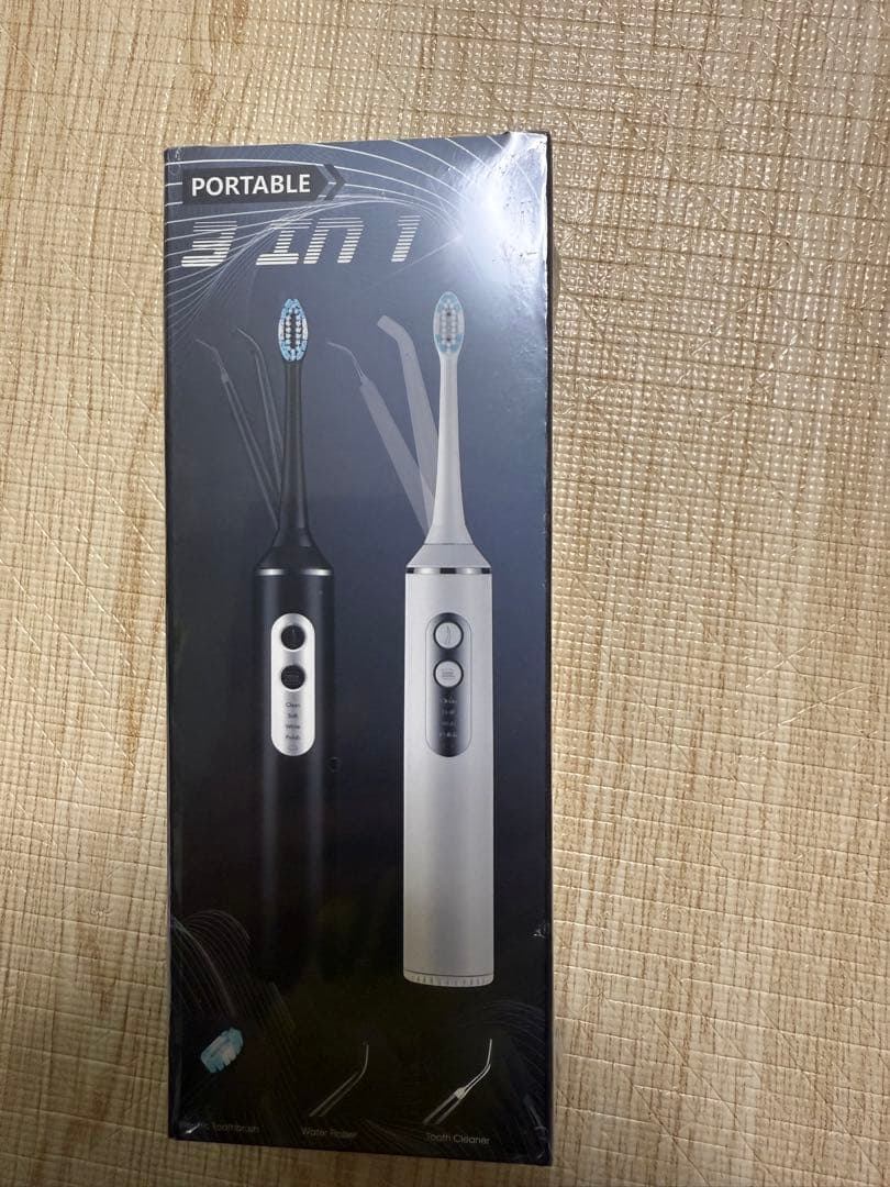 ポータブル電動歯ブラシ 黒　充電式