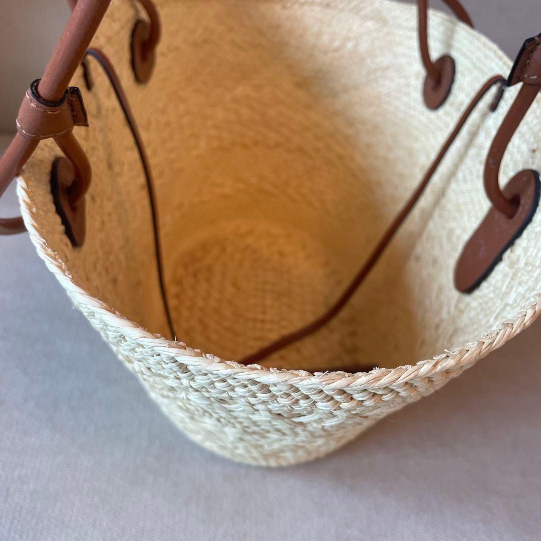 【美品】ロエベ アナグラム　バスケットバッグ　スモール　かごバッグ