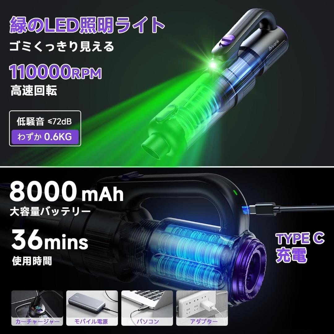 ✨大特価✨掃除機 コードレス 28000pa超強力吸引【吸い込む/超軽量】低騒音