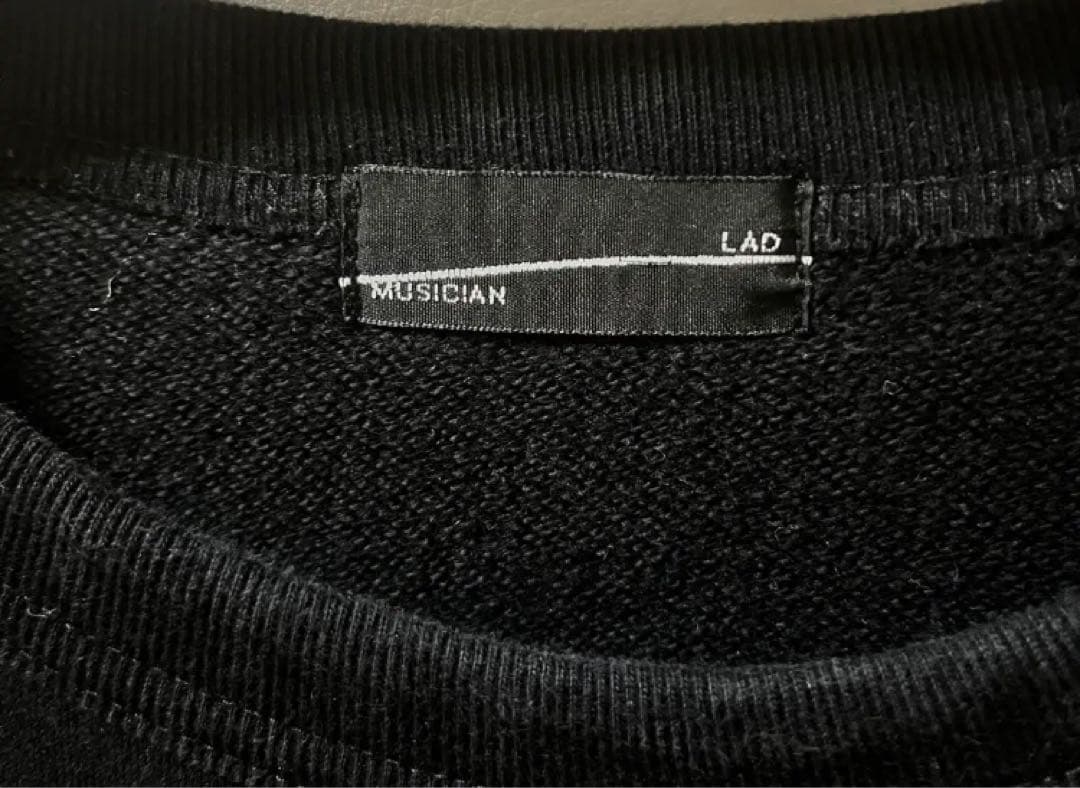 美品秋冬 LAD ラッドミュージシャン　プル　スウェット トレーナー ブラック