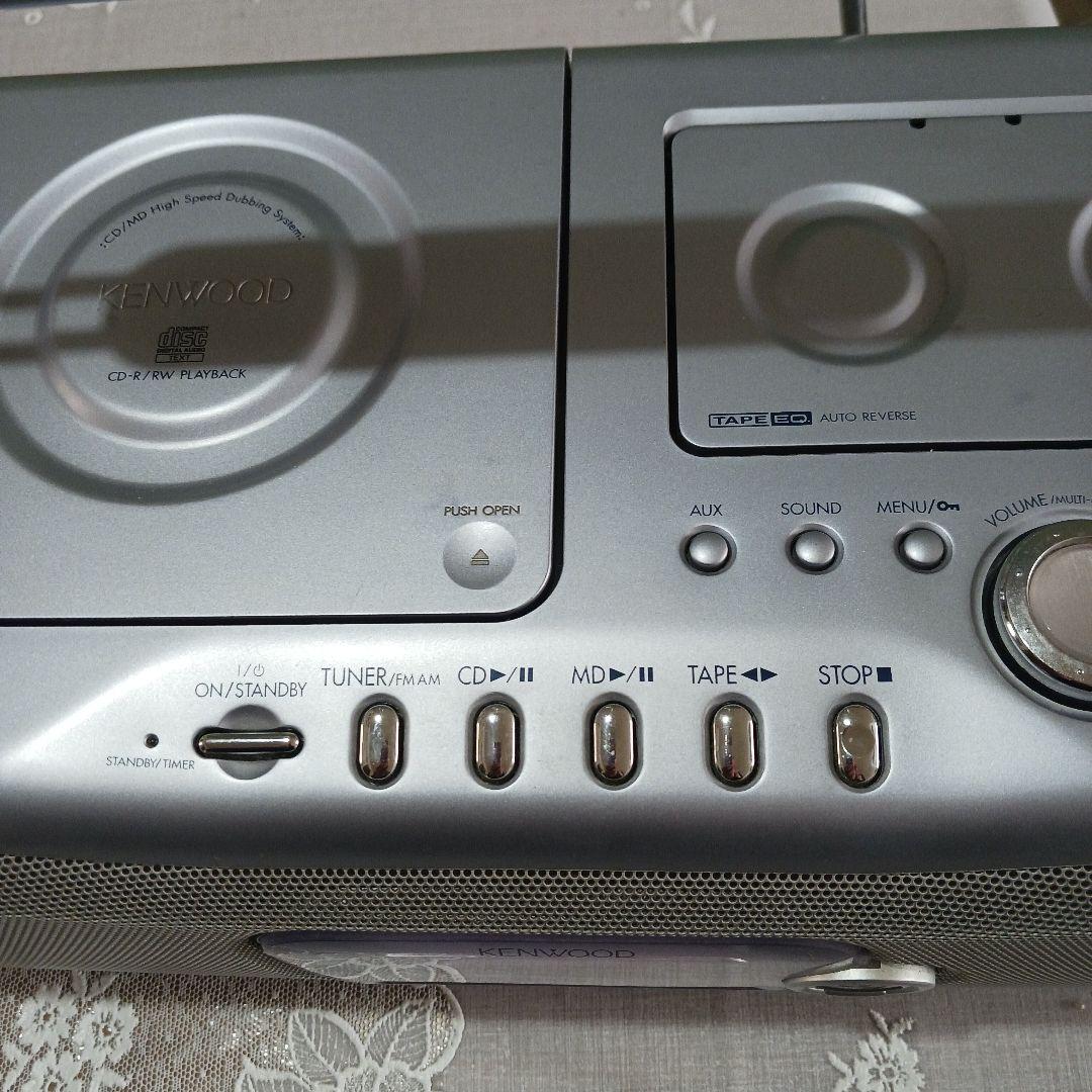 KENWOOD CD.MD.カセットデッキ　稼働品