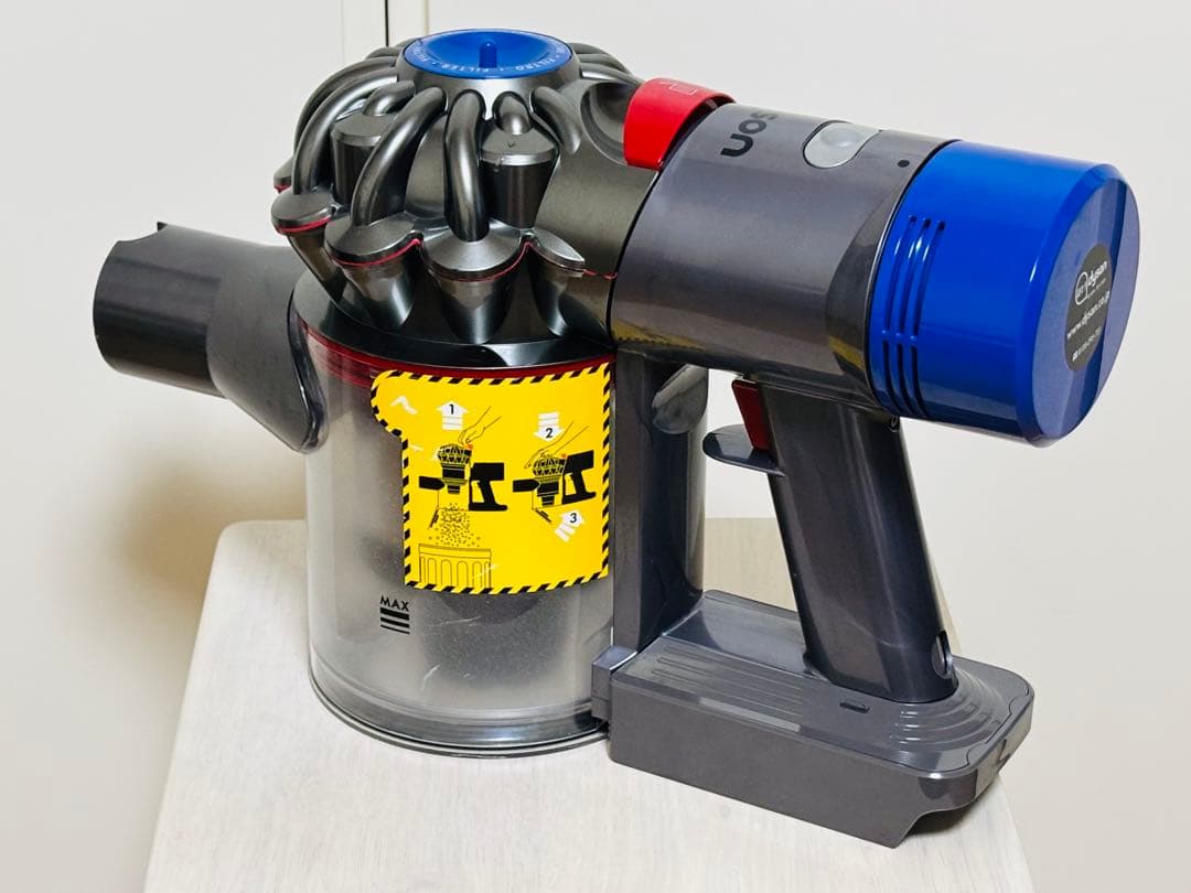 【完全分解洗浄品】ダイソン SV10 マキタ18Vバッテリー仕様 ノズル2個付