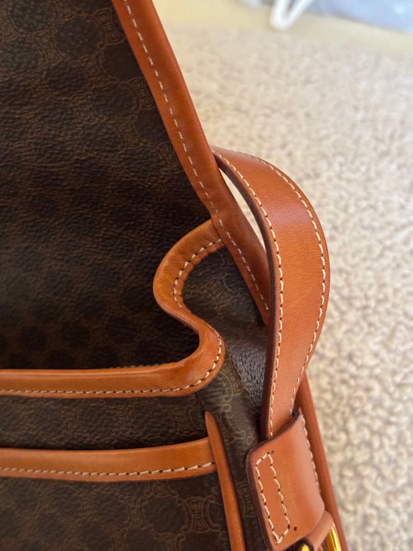 CELINE セリーヌ ビンテージ ショルダーバッグ マカダム柄