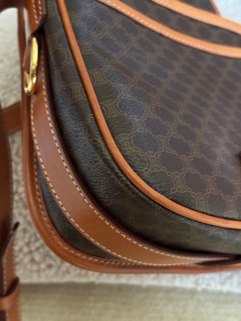 CELINE セリーヌ ビンテージ ショルダーバッグ マカダム柄