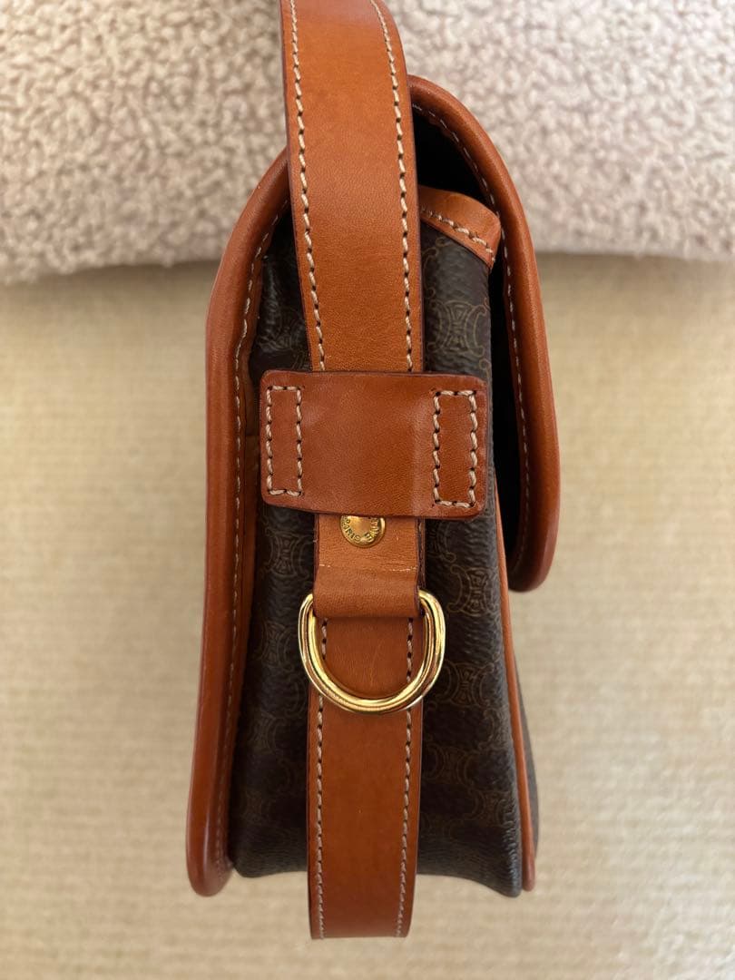 CELINE セリーヌ ビンテージ ショルダーバッグ マカダム柄