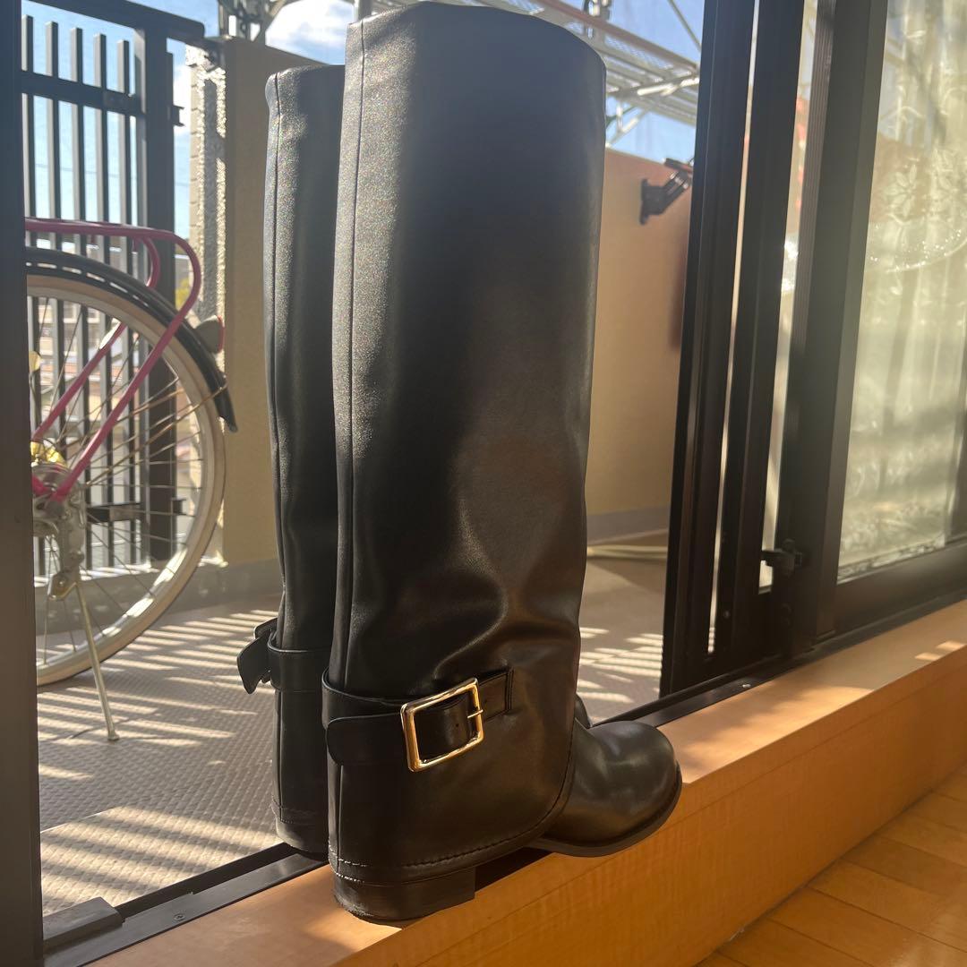 FRAY I.D ゲートルロングブーツ 黒 38サイズ