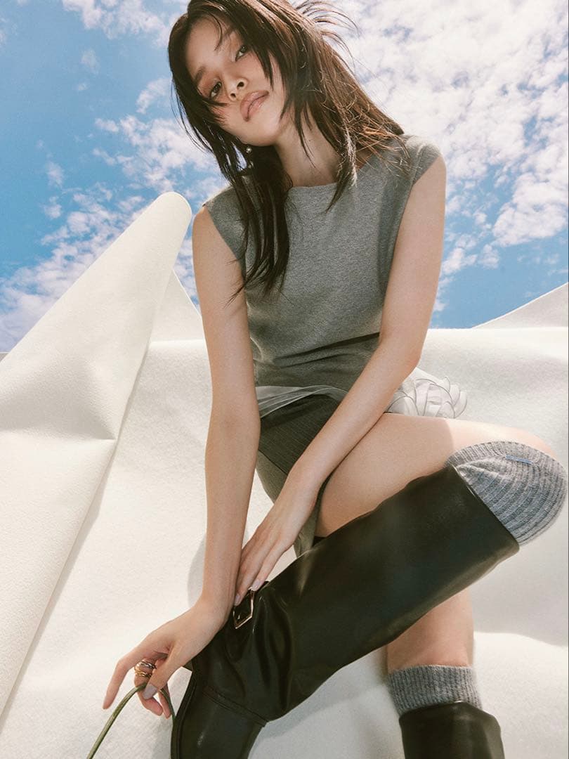 FRAY I.D ゲートルロングブーツ 黒 38サイズ