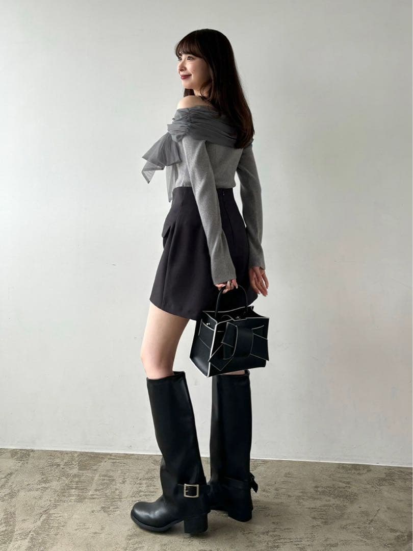 FRAY I.D ゲートルロングブーツ 黒 38サイズ