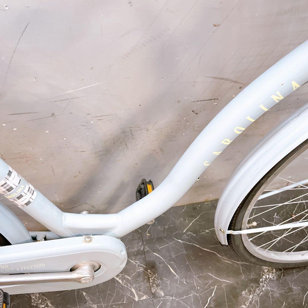 枚方市【904】《関西 引き取り》一般車 ママチャリ CAROLINA 水色