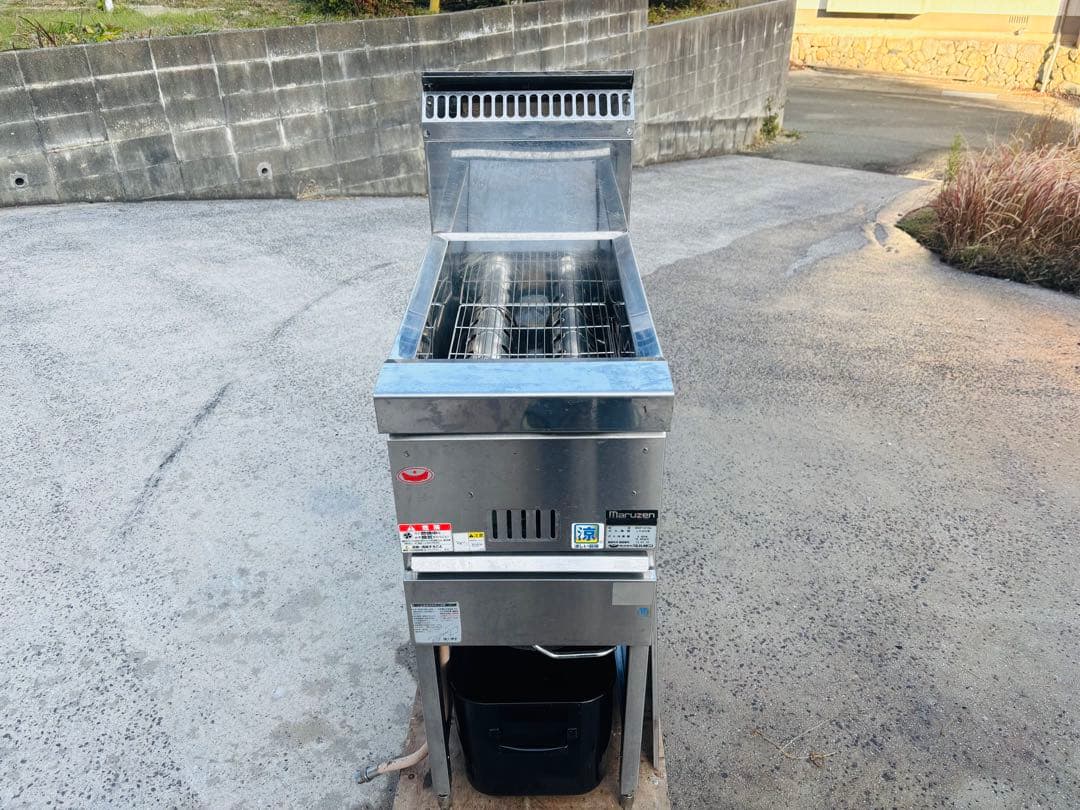 M13★マルゼン★LPガス ガスフライヤー 油13L 業務用 中古品 厨房 店舗