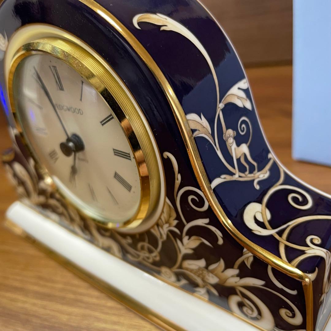 【廃盤】ウェッジウッド コーヌコピア マントルクロック 置時計 英国製