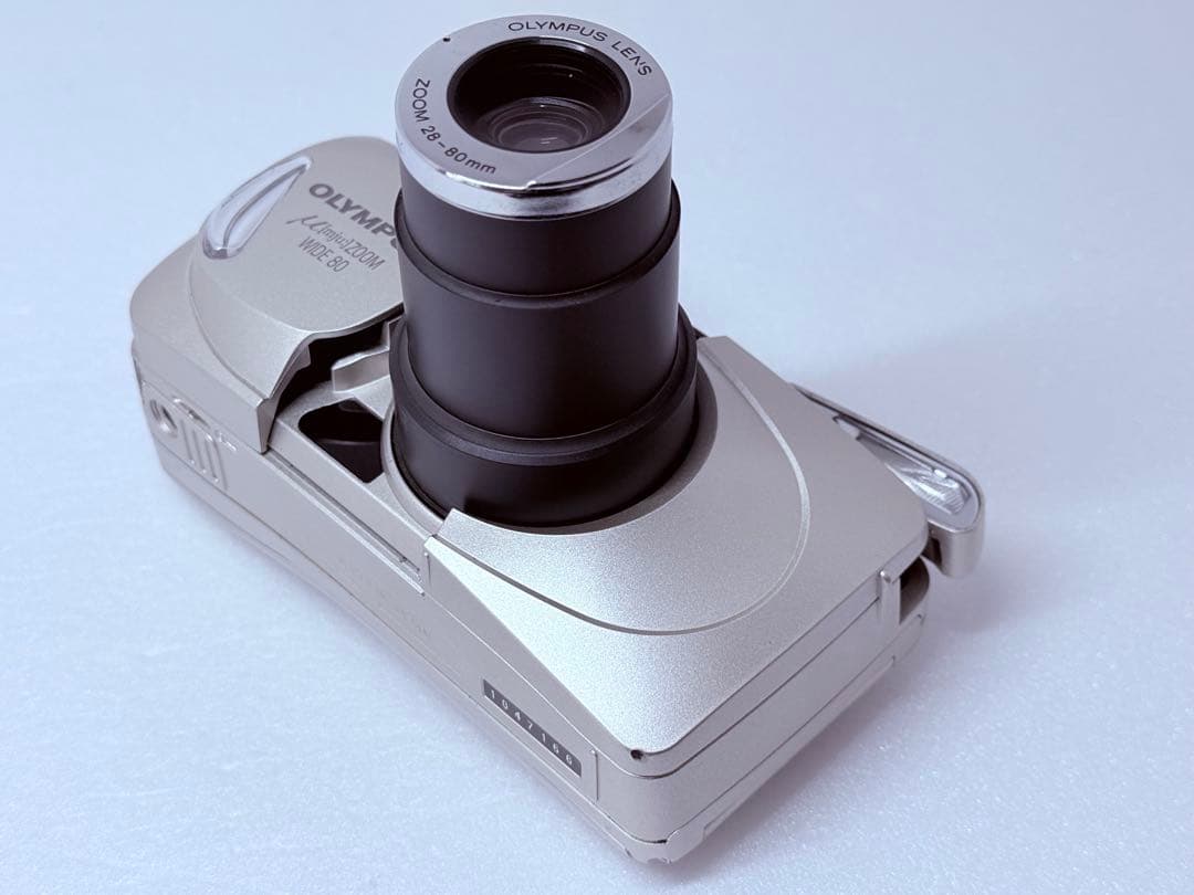 OLYMPUS μ ZOOM WIDE 80 動作確認済 フィルムカメラ