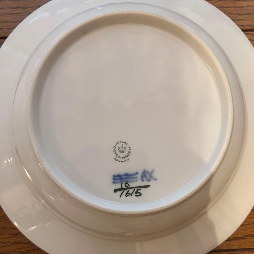 ロイヤルコペンハーゲン ブルーフラワー深皿 約23㎝ 6枚セット内1枚は欠け有