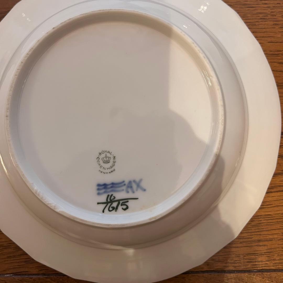 ロイヤルコペンハーゲン ブルーフラワー深皿 約23㎝ 6枚セット内1枚は欠け有